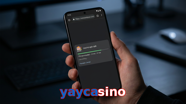 Main screen of Yaycasino apk page for PK players