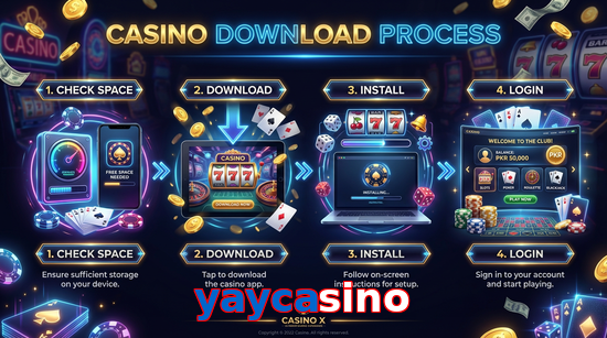 Game list for Yaycasino download section