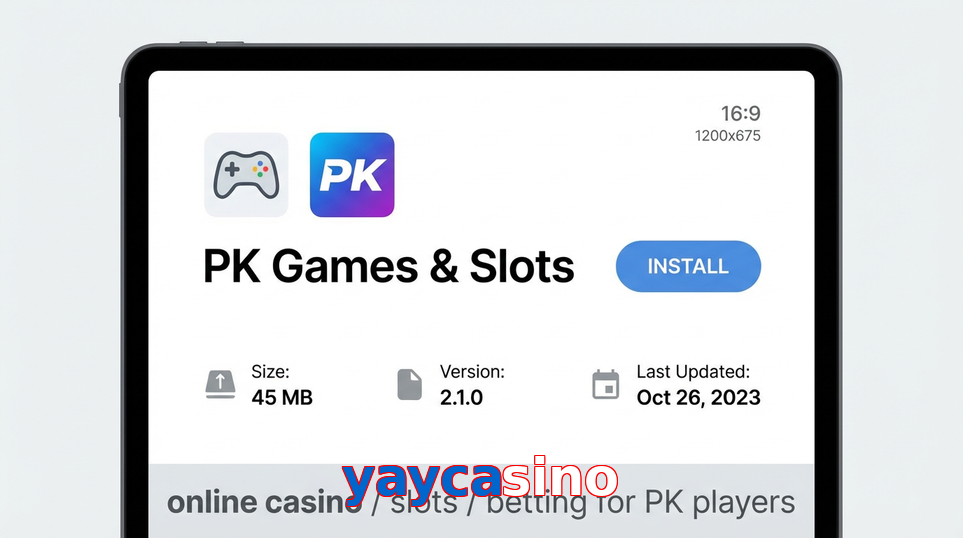 Game list for Yaycasino gameapk section