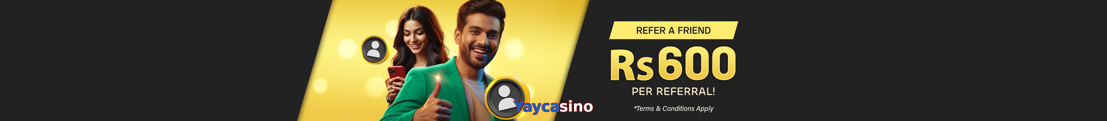 Yaycasino game app for Pakistan players